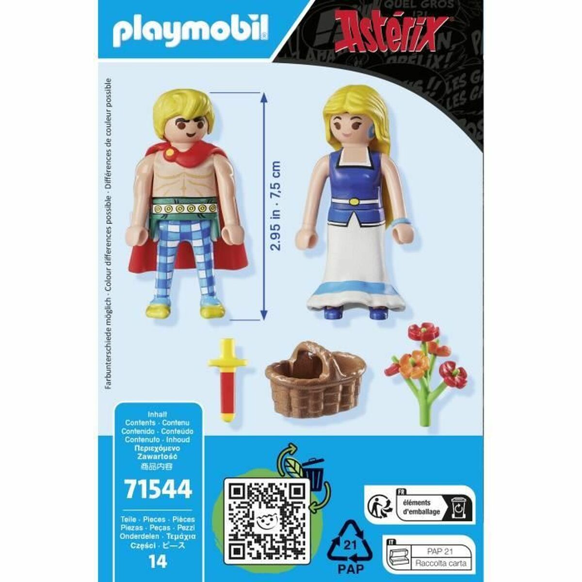 Playset Playmobil Asterix 71544 14 Delar